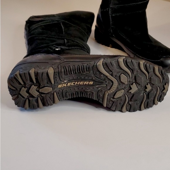 SKECHERS Black Suede & Leather Tall Boot !!! - Picture 5 of 8